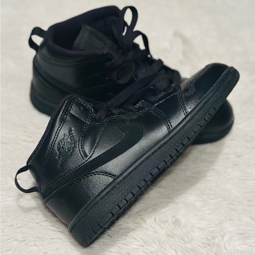 Jordan Black High-Top Sneakers Premium Leather